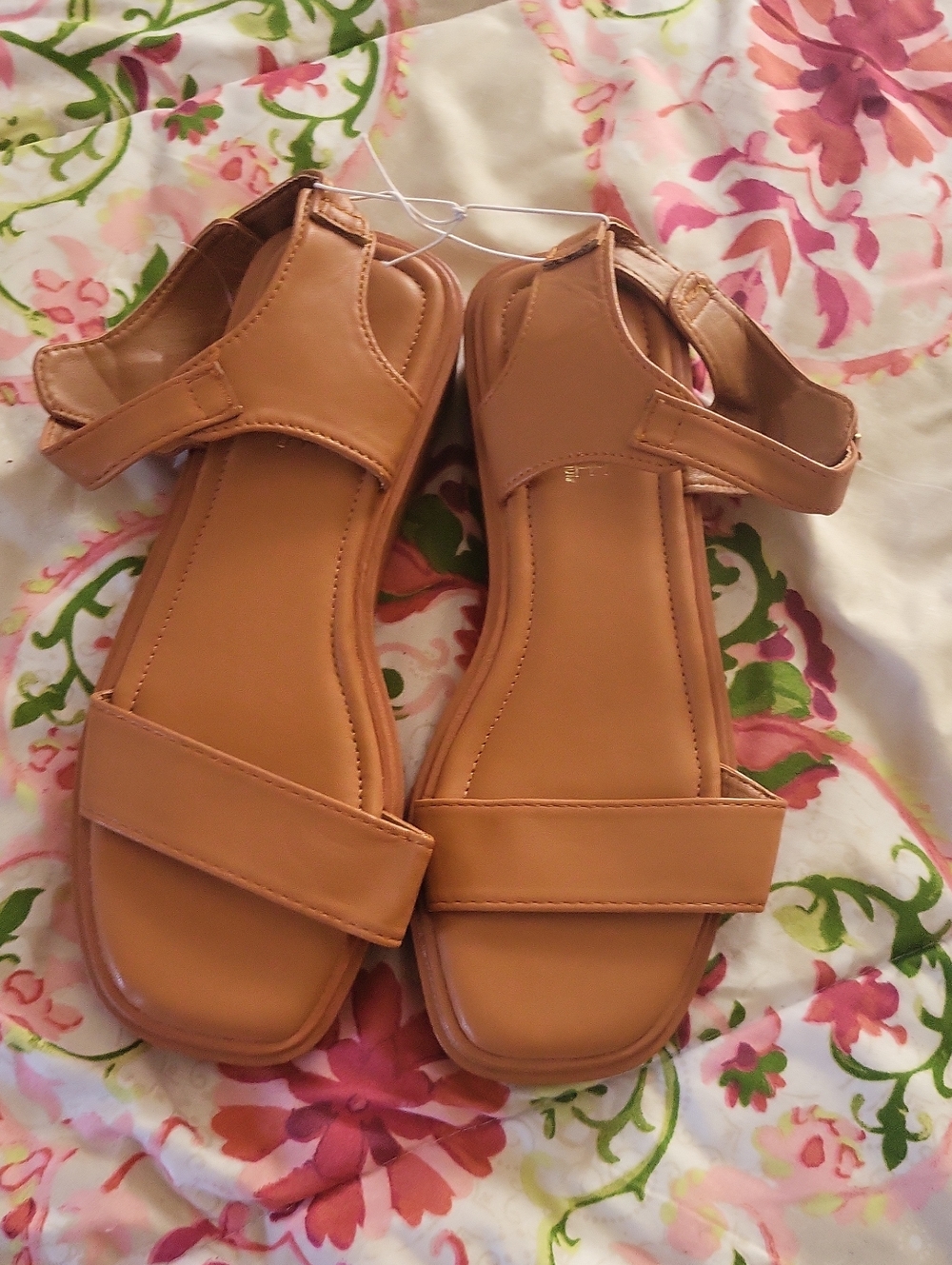 Tan Women's Comfort Strap Sandals